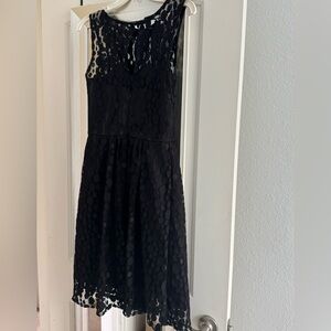 After Six Black Lace Mini Dress
